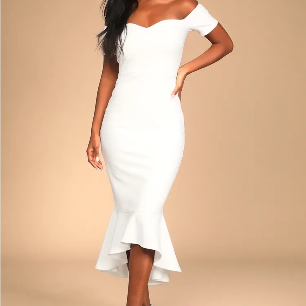 Lulus How Much I Care MIDI Dress